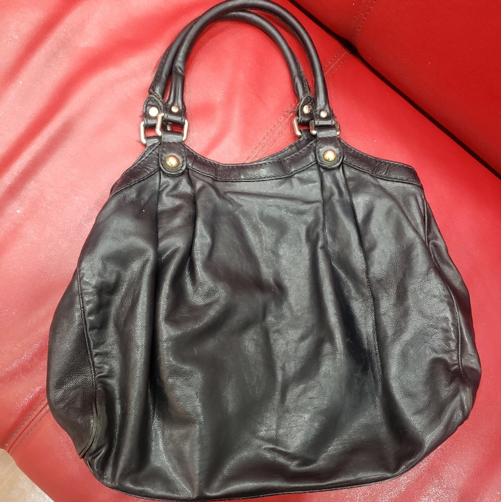 Gucci Top Handle Sukey Pebbled WITHOUT Gg Charm Black Calfskin Leather Shoulder - Picture 4 of 16